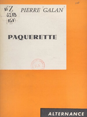 cover image of Pâquerette